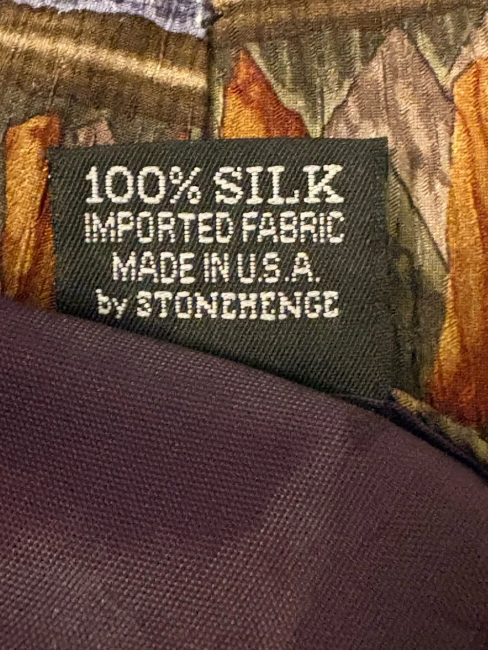 Vintage Stonehenge Cocktail Collection Silk Tie Beer Microscope 3.75